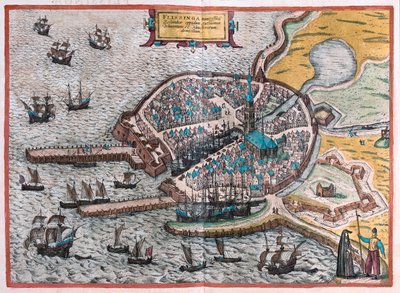 Flenish, Belgien - i "Civitates Orbis Terrarum" av Georg Braun, Köln 1617 av Georg Braun
