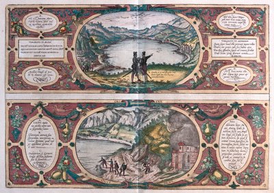 Grotta of the Sibilla - Ostia - Agnano, Italien i "Civitates Orbis Terrarum" av Georg Braun, Köln 1617 av Georg Braun