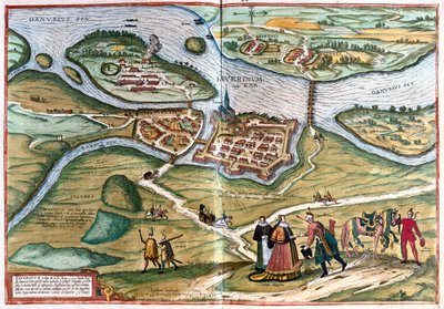 Gyor, Ungern - i "Civitates Orbis Terrarum" av Georg Braun, Köln 1617 av Georg Braun