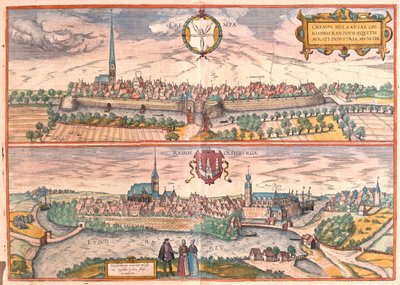 Krempe, Rendsburg, Tyskland - i "Civitates Orbis Terrarum" av Georg Braun, Köln 1617 av Georg Braun
