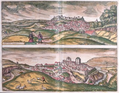 Lebrija - Settenil - Spanien, i "Civitates Orbis Terrarum" av Georg Braun, Köln 1617 av Georg Braun