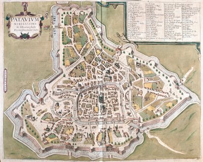 Padova, Italien - i "Civitates Orbis Terrarum" av Georg Braun, Köln 1617 av Georg Braun