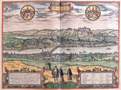 Passau, Tyskland - i "Civitates Orbis Terrarum" av Georg Braun, Köln 1617 av Georg Braun