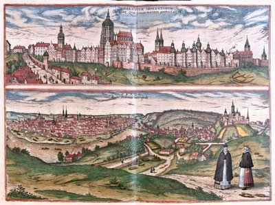 Prag (Böhmen), Checa Republic - i "Civitates Orbis Terrarum" av Georg Braun, Köln 1617 av Georg Braun