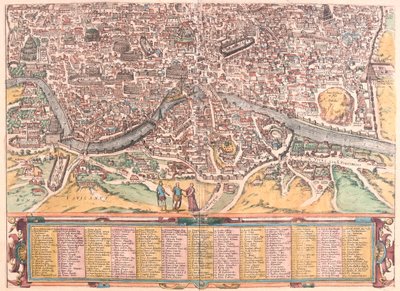 Roma, Italien - i "Civitates Orbis Terrarum" av Georg Braun, Köln 1617 av Georg Braun