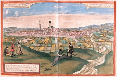 Sankt Polten, Österrike - i "Civitates Orbis Terrarum" av Georg Braun, Köln 1617 av Georg Braun