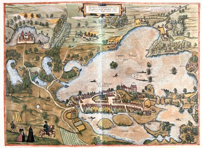 Schleswing, Holstein, Tyskland - i "Civitates Orbis Terrarum" av Georg Braun, Köln 1617 av Georg Braun