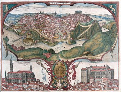 Toledo, Spanien - i "Civitates Orbis Terrarum" av Georg Braun, Köln 1617 av Georg Braun