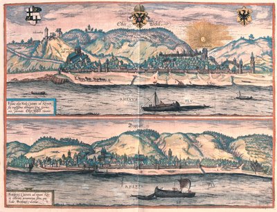 Vosavia (Ficelia) Oberwesel - Boppard, Tyskland - i "Civitates Orbis Terrarum" av Georg Braun, Köln 1617 av Georg Braun