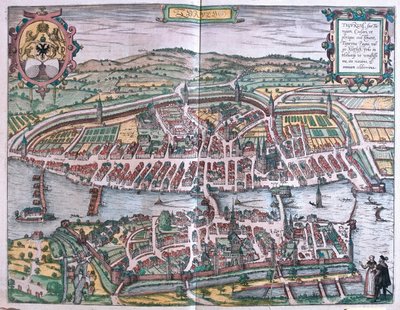Zürich, Schweiz - i "Civitates Orbis Terrarum" av Georg Braun, Köln 1617 av Georg Braun