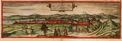 Buda, allmänt känd som Ofen Från: Terrarium, 1572 av Georg Braun und Franz Hogenberg