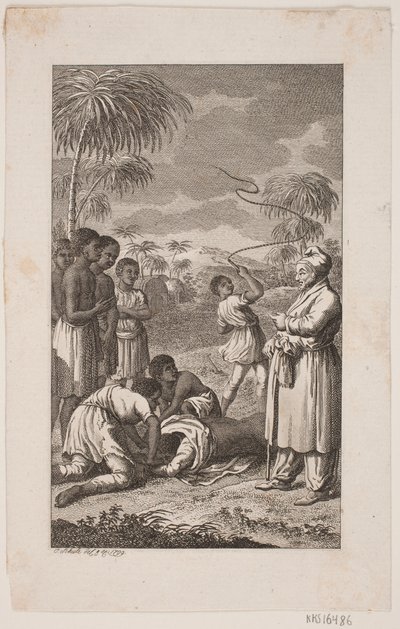 Svart slav piskas av Georg Christian Schule