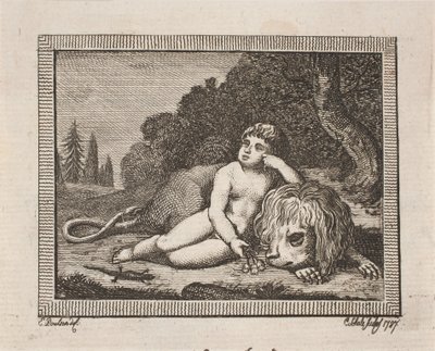 Vinjett för J. H. Wessels "Alla skrifter" av Georg Christian Schule