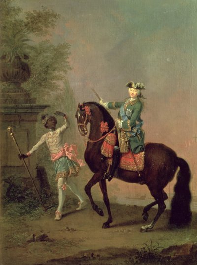 Porträtt av kejsarinnan Elizabeth Petrovna av Georg Christoph Grooth