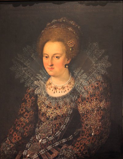 German: Porträt Barbara Sophia von Brandenburg Portrait Barbara Sophie of Brandenburg av Georg Donauer