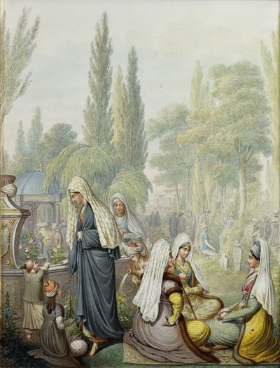 På kyrkogården, av Georg Emanuel Opitz