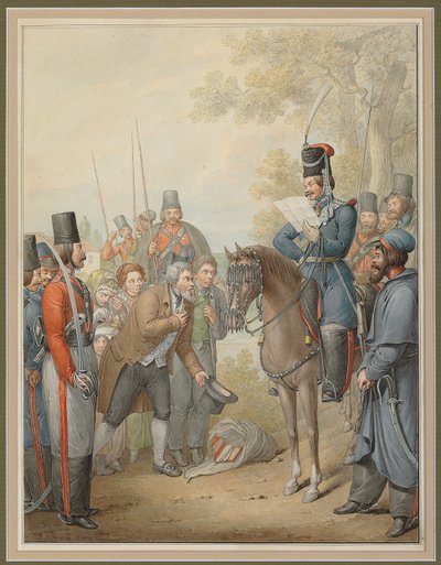 Ryska kosacker och en söner, av Georg Emanuel Opitz