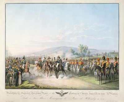 Tabell över hela Rysslands kejserliga armé, från "Tableau des Armees de l"Europe", av Ludwig Von Kleist, ca 1828-1845 av Georg Emanuel Opitz