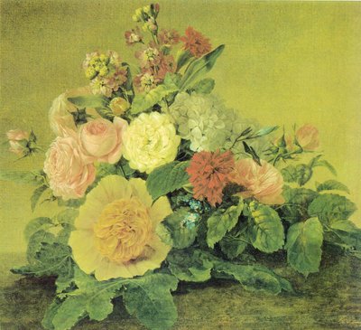 Tyska: Blumenstillleben Stilleben med blommor av Georg Friedrich Kersting