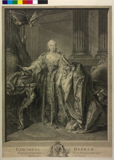Kejsarinnan av Ryssland Elisabeth Petrowna av Georg Friedrich Schmidt