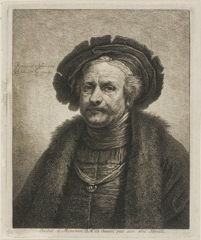 Porträtt av Rembrandt av Georg Friedrich Schmidt
