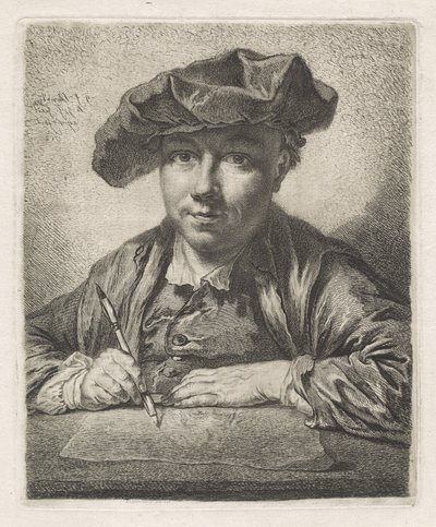 Självporträtt av Georg Friedrich Schmidt