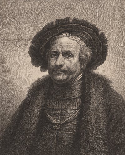 Självporträtt av Rembrandt, 1771. av Georg Friedrich Schmidt