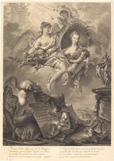 Louise Albertine de Brandt, friherrinna von Grapendorf av Georg Friedrich Schmidt, after Pierre Le Sueur