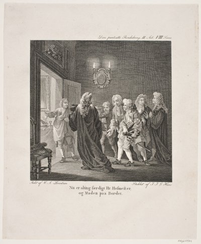 Illustration till Holbergs komedier av Georg Haas