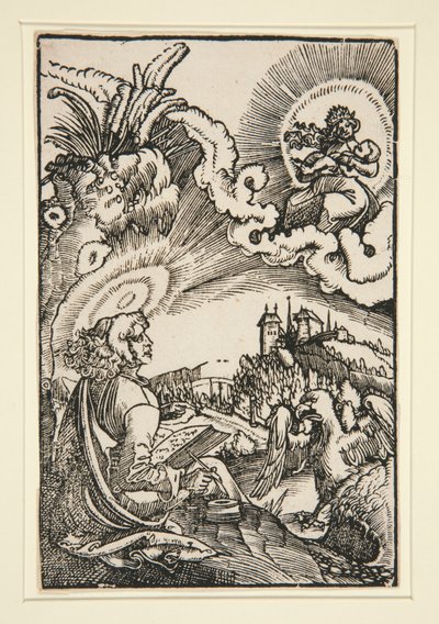 St John på Patmos av Georg Lemberger