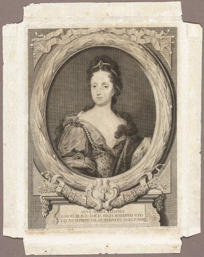Anna Maria Luisa av Georg Martin Preissler