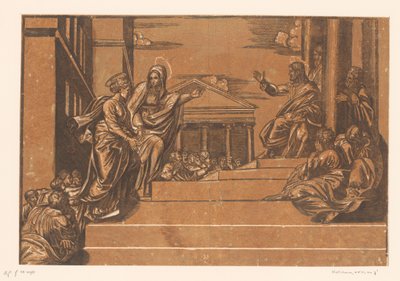 Marta leder Maria Magdalena till templet av Georg Matheus