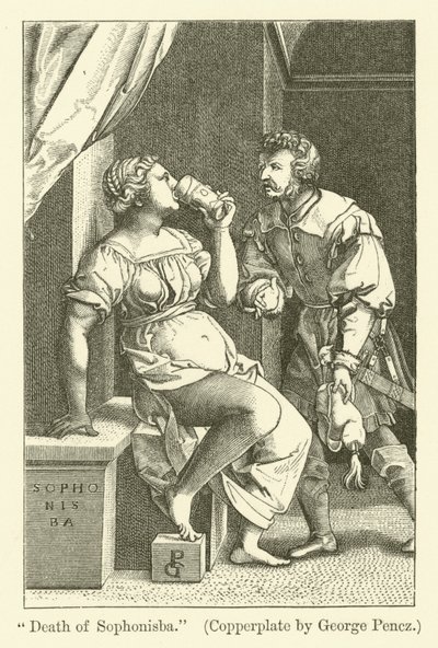 Sophonisbas död av Georg Pencz