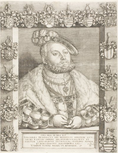 Kurfurst John Frederick the Magnanimous of Sachsen av Georg Pencz
