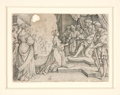 Ester före Ahasveros av Georg Pencz