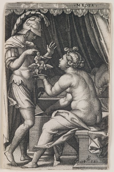Medea och Jason av Georg Pencz