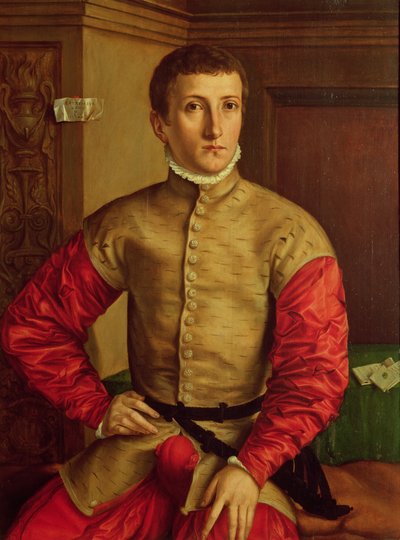 Porträtt av en ung man, 1544 av Georg Pencz