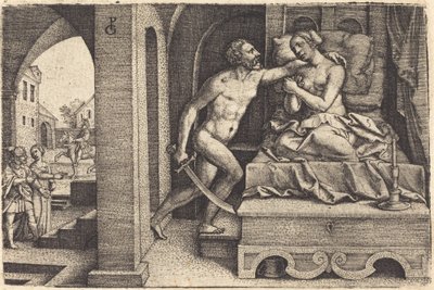 Tarquin och Lucretia av Georg Pencz