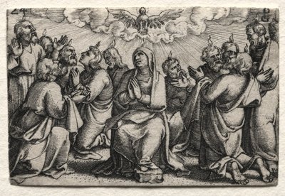 Jesu Kristi liv: Den Helige Andens nedstigning av Georg Pencz