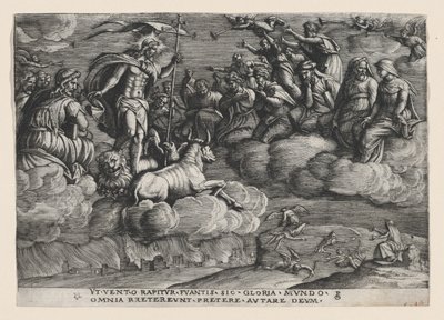 Evighetens triumf på döden, från Petrarkas triumf. av Georg Pencz
