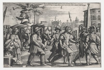 The Triumph of Fame on Chastity, från The Triumphs of Petrarch. av Georg Pencz
