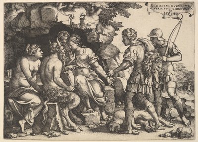 Thetis och Chiron, 1543. av Georg Pencz