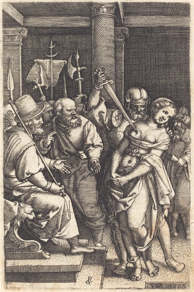 Virginius dödar sin dotter av Georg Pencz
