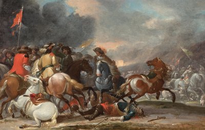 Ryttarstrid av Georg Philipp Rugendas