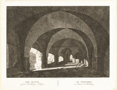 Hallen i Heidelbergs slott av Georg Primavesi, after Peter Speeth
