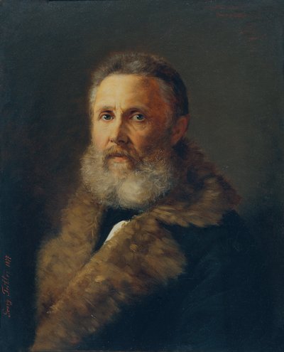 Målaren Carl Teibler, konstnärens far av Georg Teibler