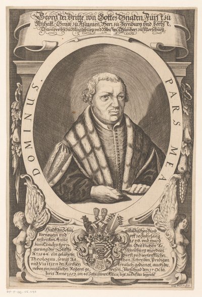 Porträtt av Georg III, Prins av Anhalt-Dessau av Georg Walch