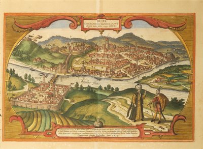 Budapest från World Cities av Georg Braun av Georg Braun and Hogenberg Franz