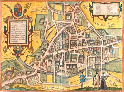 Cambridge, Großbritannien von Georg and Hogenberg Franz (1535-90) Braun