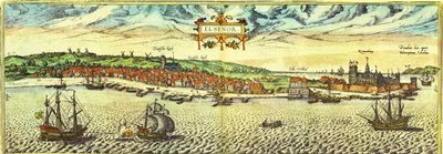 Elsinore, Dänemark von Georg and Hogenberg Franz (1535-90) Braun